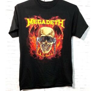 Megadeth Official Merch Crush The World Tour 2023 Canada Life In Hell T Shirt‎ M